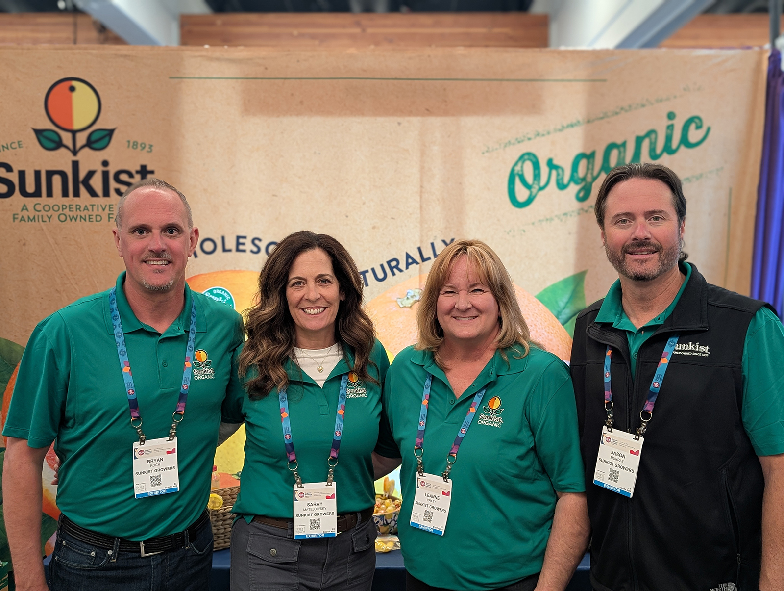 Bryan Koch, Sara Matejowksy, Leanne Pratt and Jason Murray of Sunkist Growers.