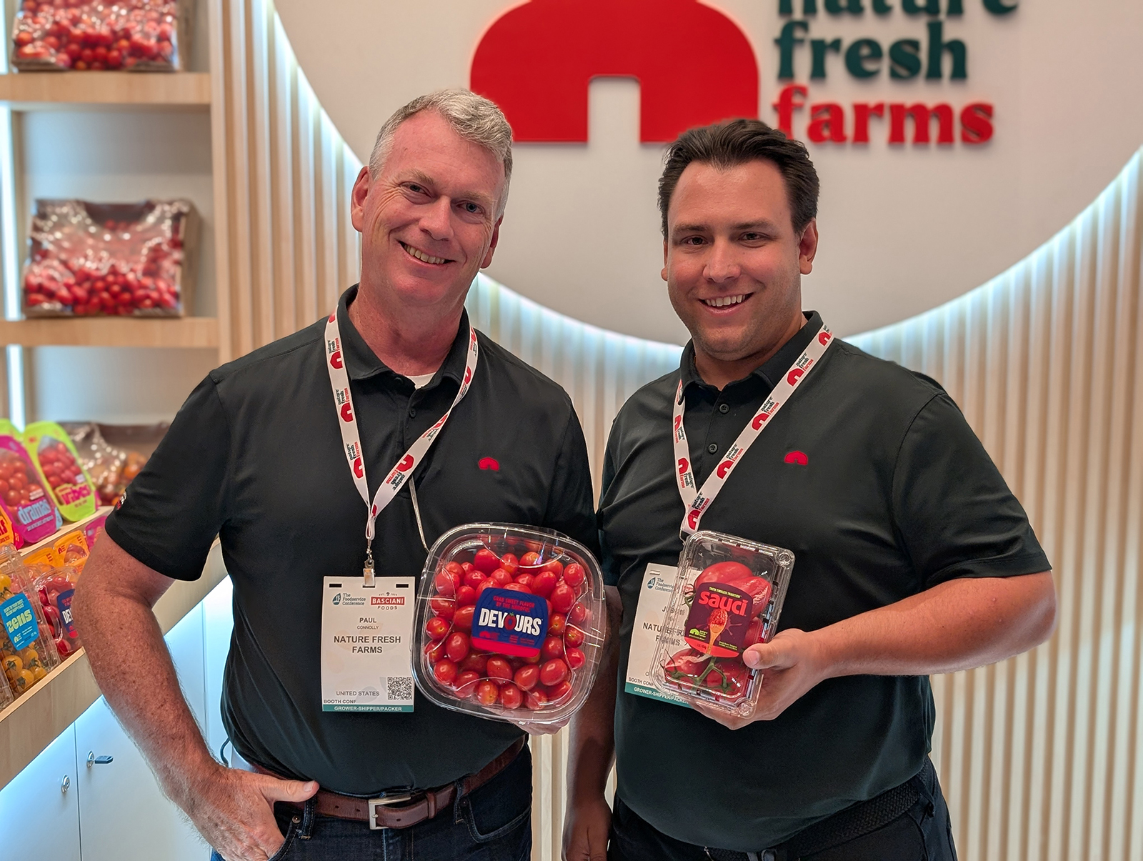 Paul Connolly and Justin Henkel of Nature Fresh Farms.