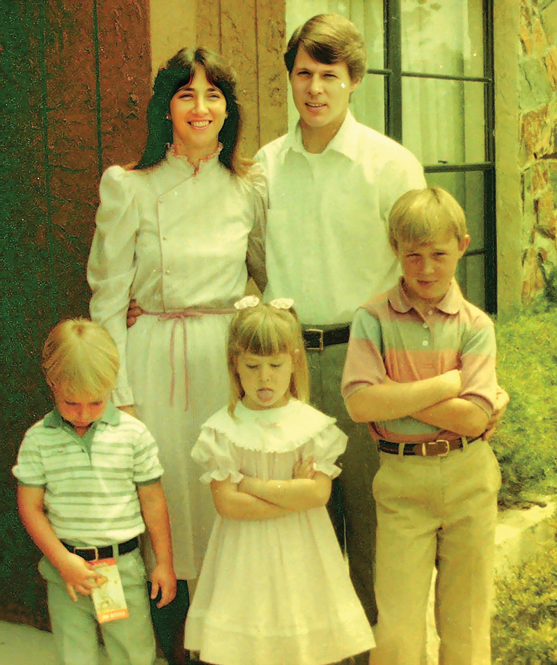 The Bergstrom family on Easter Sunday.