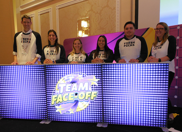 The championship title in this yearâs Produce Feud went to the Fresh Picks team: Jimmy Smith of JP Sullivan, Seta Migridichian of Roche Bros., Mariangela Barbieri of Hapco Farms, Marissa Dolan of Gold Bell, Michael Burke of Garden Fresh Salad Co. and Molly Bentley of JOH.