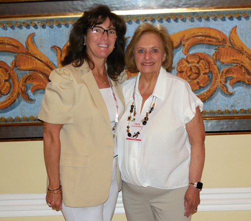 NEPC Executive Director Laura Sullivan with Cece Krumrine (now retired), who is one of the founders of the council.