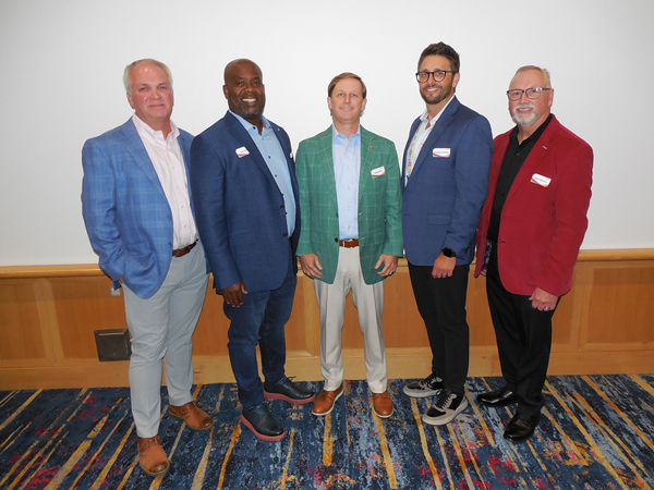 David Sherrod (right), president and CEO of the SEPC, with the 2025-26 officers: Chairman Sloan Lott, Vice Chairman Gary Baker, Secretary Derek Ennis and Treasurer Maclaren Oglesby.