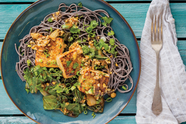 Pan-Seared-Tofu-and-Black-Rice-Noodles