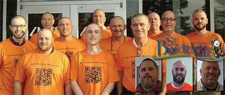 Fourteen LMTS employees shaved their heads in support of the St. Baldrick’s Foundation fundraiser for childhood cancer research.